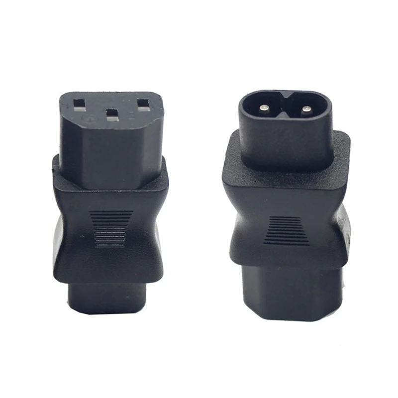 1Pcs C8 -C13 C13 IEC 320 C13 to C8 AC Power Adapter IEC 3Pole Female to C8 2Pin Figure 8 Male AC Converter Socket ﻿
