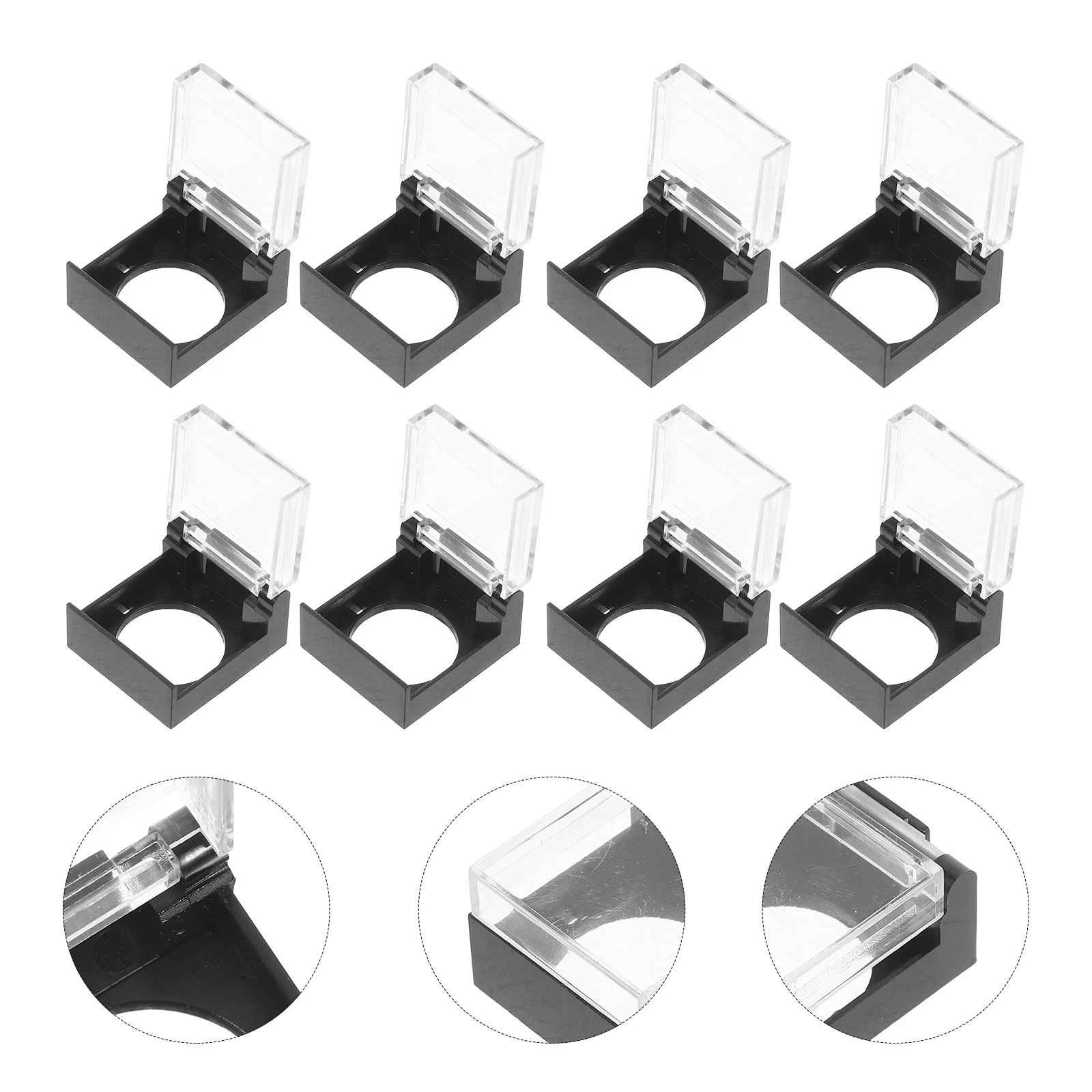 

8pcs Key Protection Cover Button Accessories Power Switch Protector Plastic Protective Guards for Washer Dishwasher Home