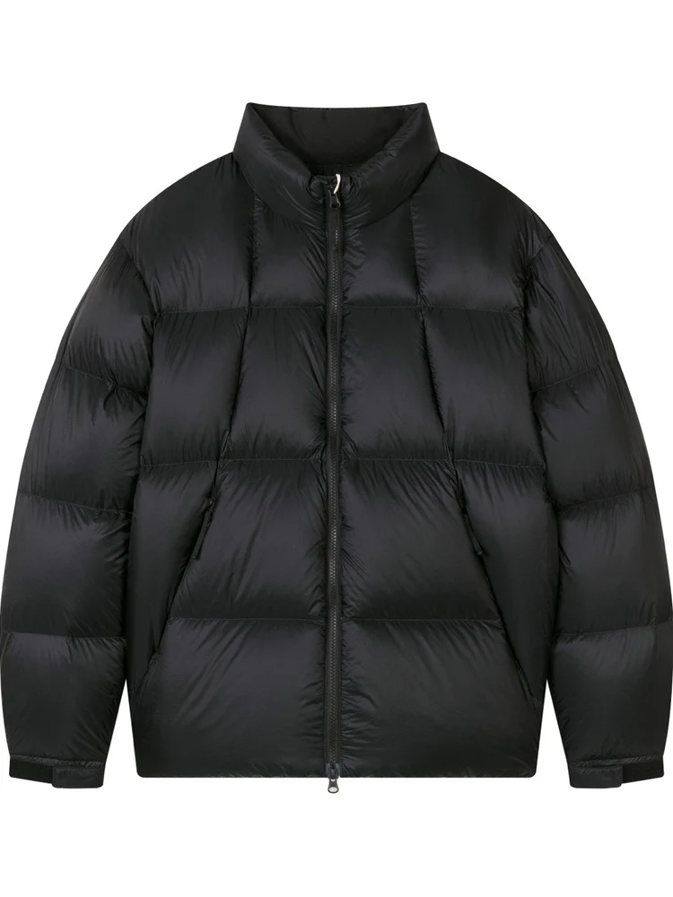 Outdoor ultra-light and warm waterproof gram-light 90 white goose down straight-charging stand-up collar bread down jacket