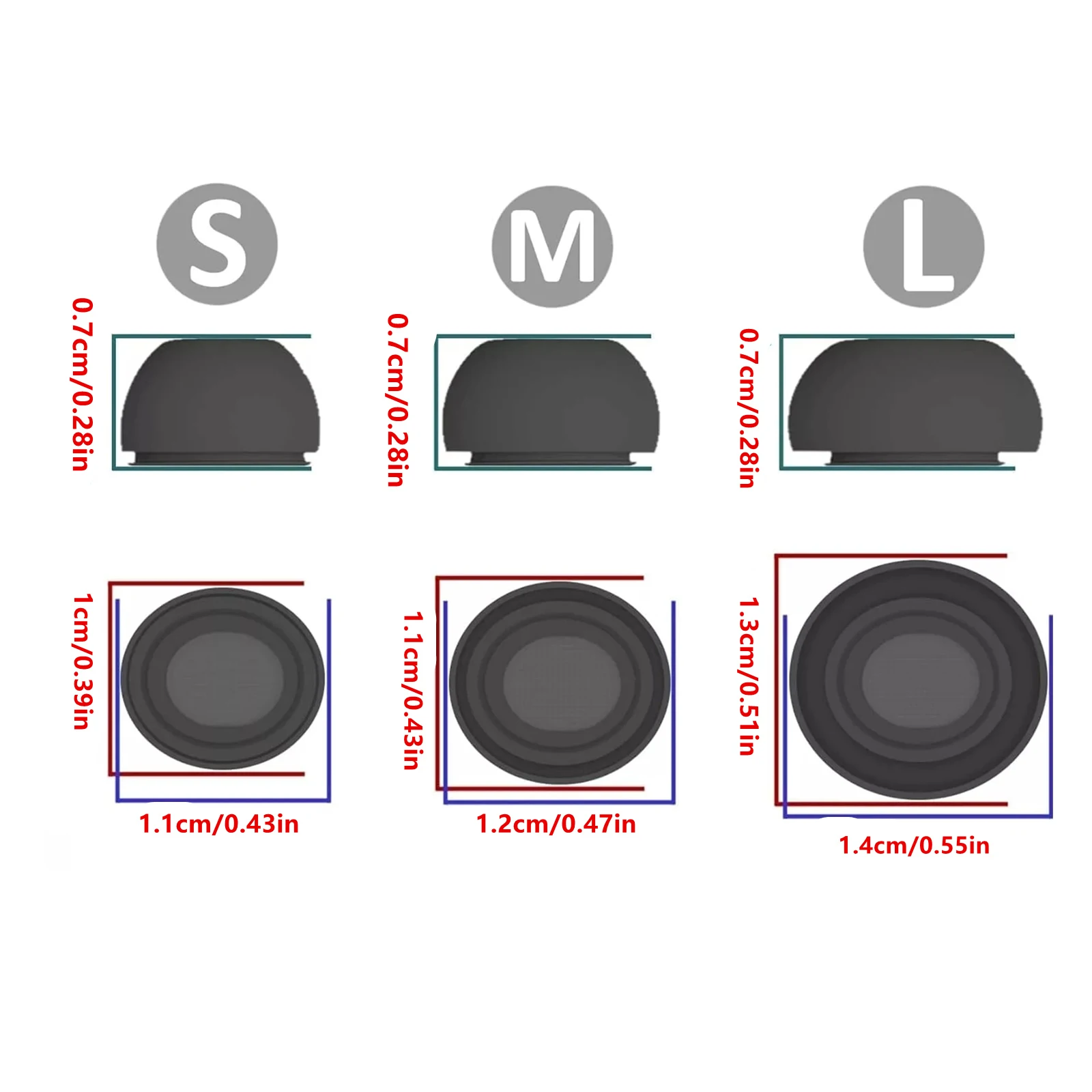 سماعات أذن بديلة من رغوة الذاكرة الناعمة مقاس S M L لهاتف سامسونج جالاكسي Buds3 Pro و Buds Pro 3 ملحقات سماعات الأذن