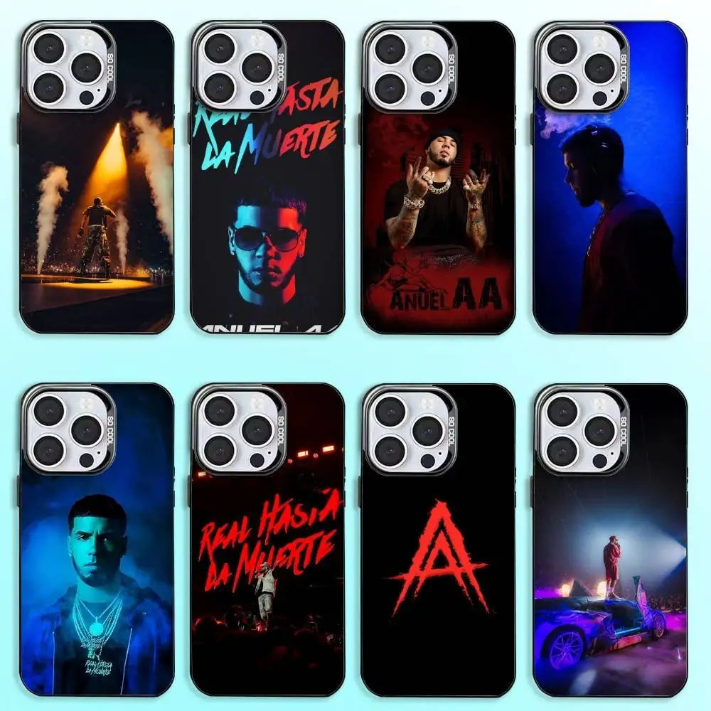 

Rapper A-Anuel AA Real Phone Case For iPhone17,16,15,14,13,12,11 Plus,Pro Max Black Candy Matte Shockproof Cover