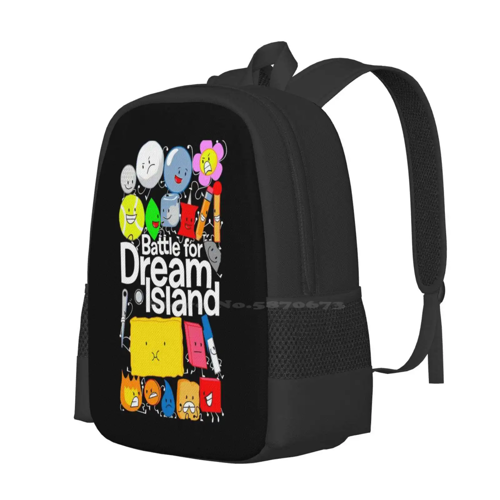 Battle For Dream Island New Arrivals Unisex Bags Student Bag Backpack Tpot Battle For Dream Island Battle For Bfdi Bfb