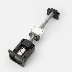 C5 Ball screw SFU2005 Kit Customizable Size End Machined+Ballnut+Nut Housing+C5 HM15-86+BF15 End Support+Coupler RM2005Ballscrew