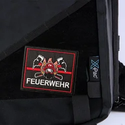 Parche táctico bomberos bordado velcro gancho y bucle para mochila