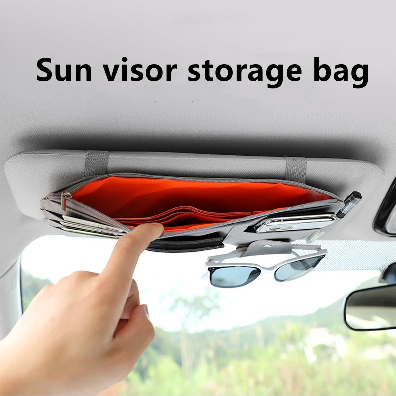 Car Visor Organizer Car Visor Sunglasses Holder Visor Accessories for Trucks Interior Visor Organizer for Trucks Car Accessories