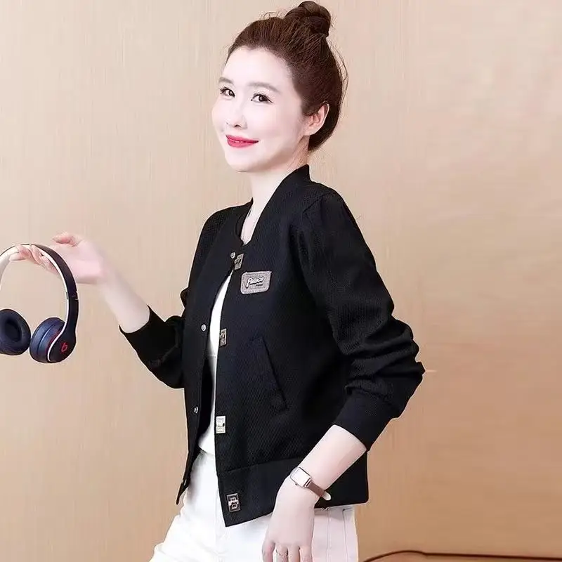 Small Fragrance Coat Women's Spring Autumn 2025 New Jacket Fashion Joker Outwear Short Baseball Uniform Overwear Female Tide Top