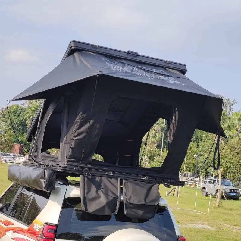 Breathable Mesh Window Fit SUV Pickup Truck 4X4 Offroad Car- -4 Person Four-Season Aluminum Shell Outdoor Camping