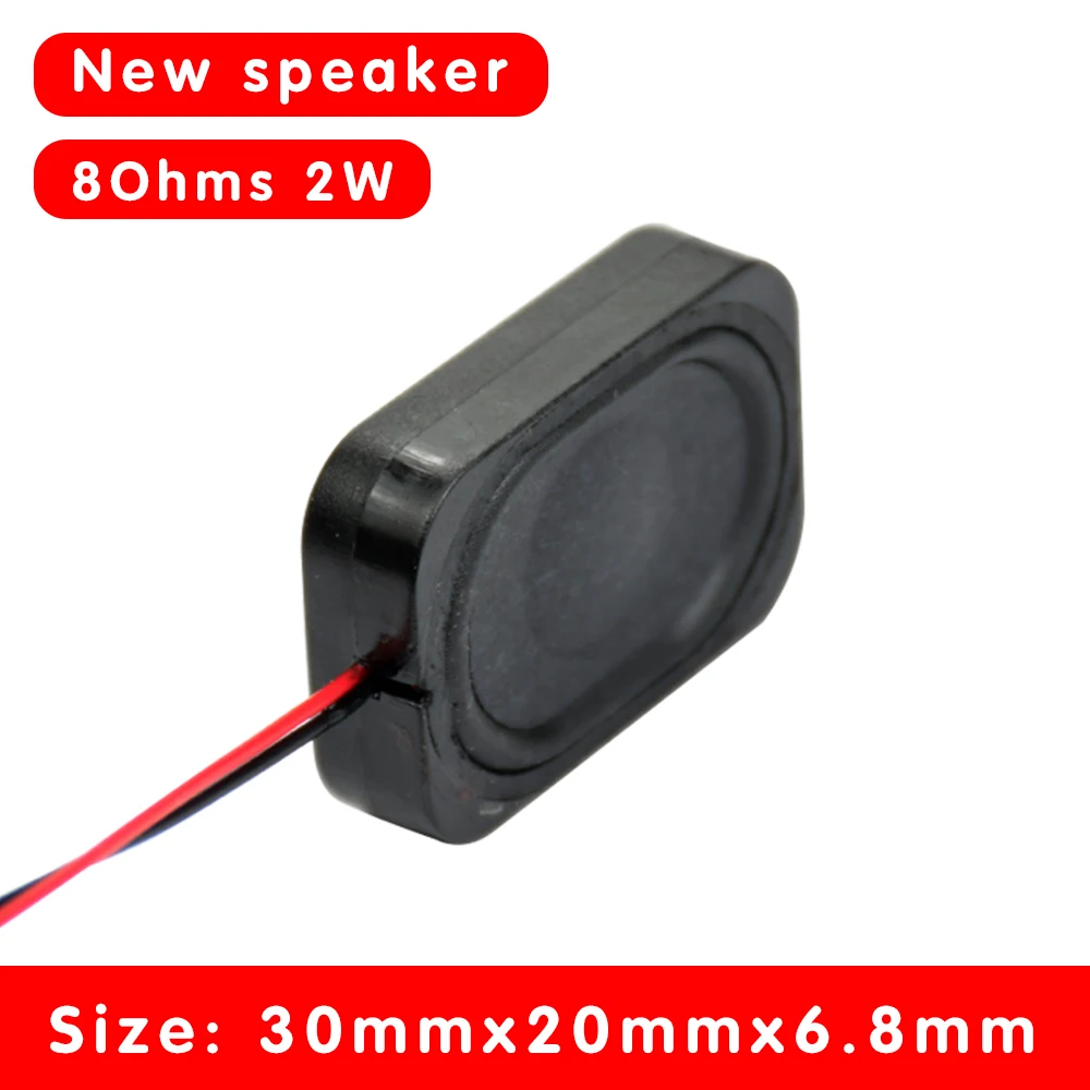 2 pezzi mini altoparlanti audio portatili unità 3020 8 Ohm 2W TV LED cavità altoparlante audio altoparlante musicale home theater fai da te
