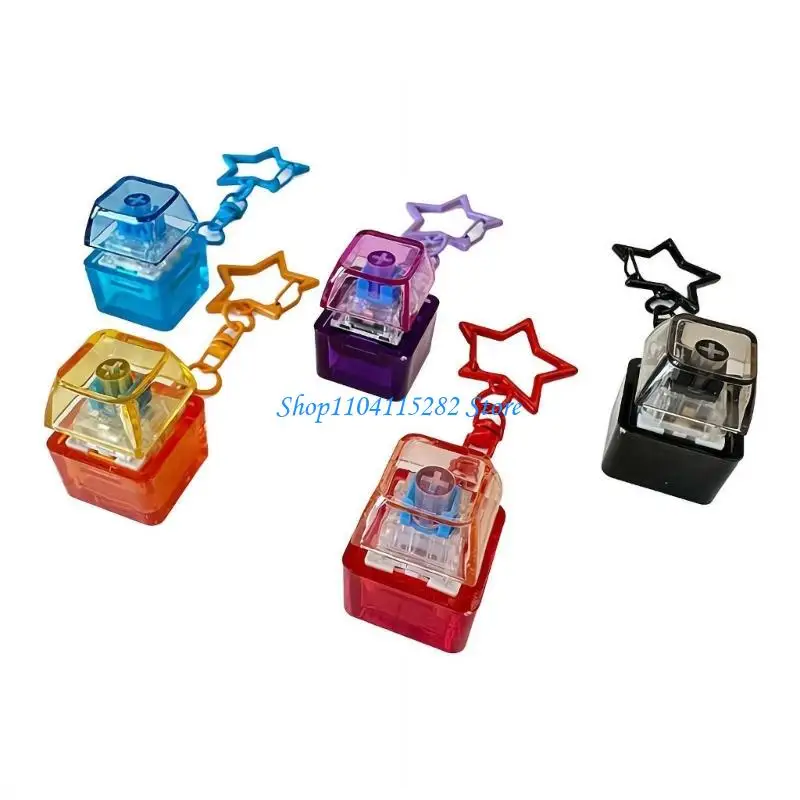 

Transparent Press Keychain Keycap For Finger Flexibility And Tension Reduction