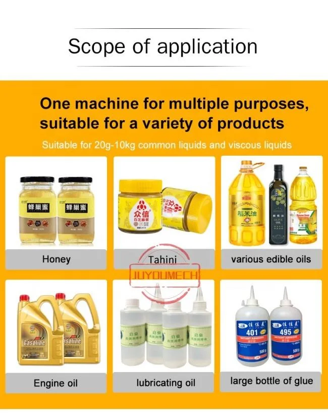 Gear Pump Automatic Honey Weighing Filling Machine Commercial Viscous Liquid Sesame Sauce Edible Oil Glue Dispenser Filler