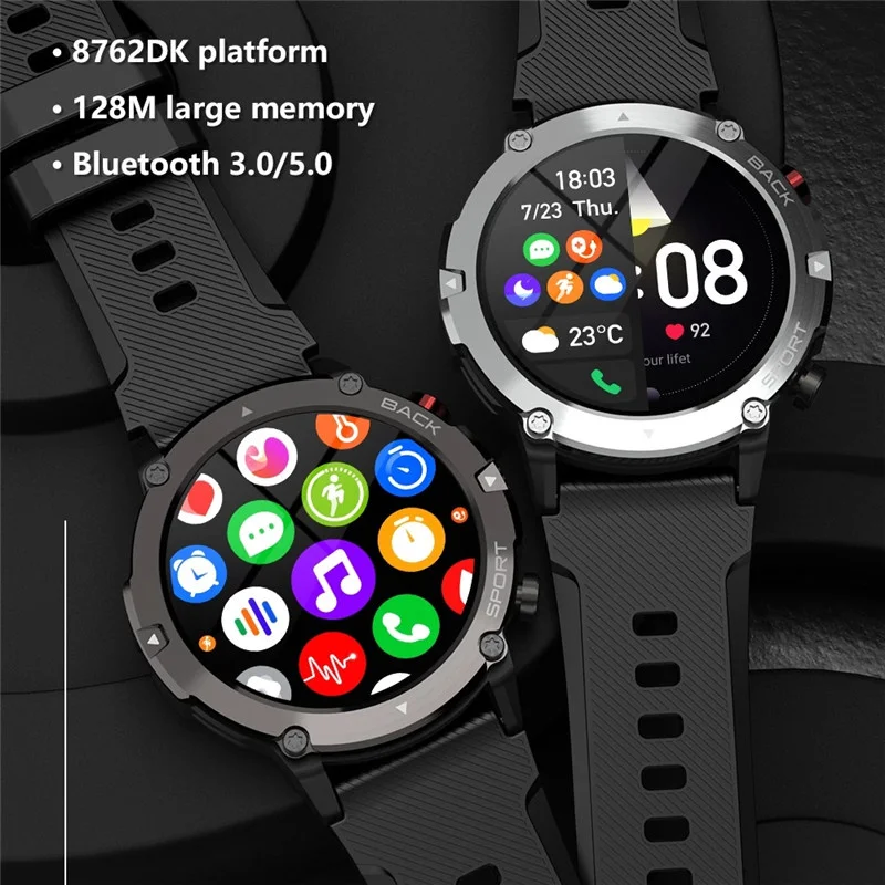 C21 Smart Watch Bluetooth Call Outdoor Multi Sport Mode Heart Rate Monitoring Fitness Tracker Men Women Smartwatch