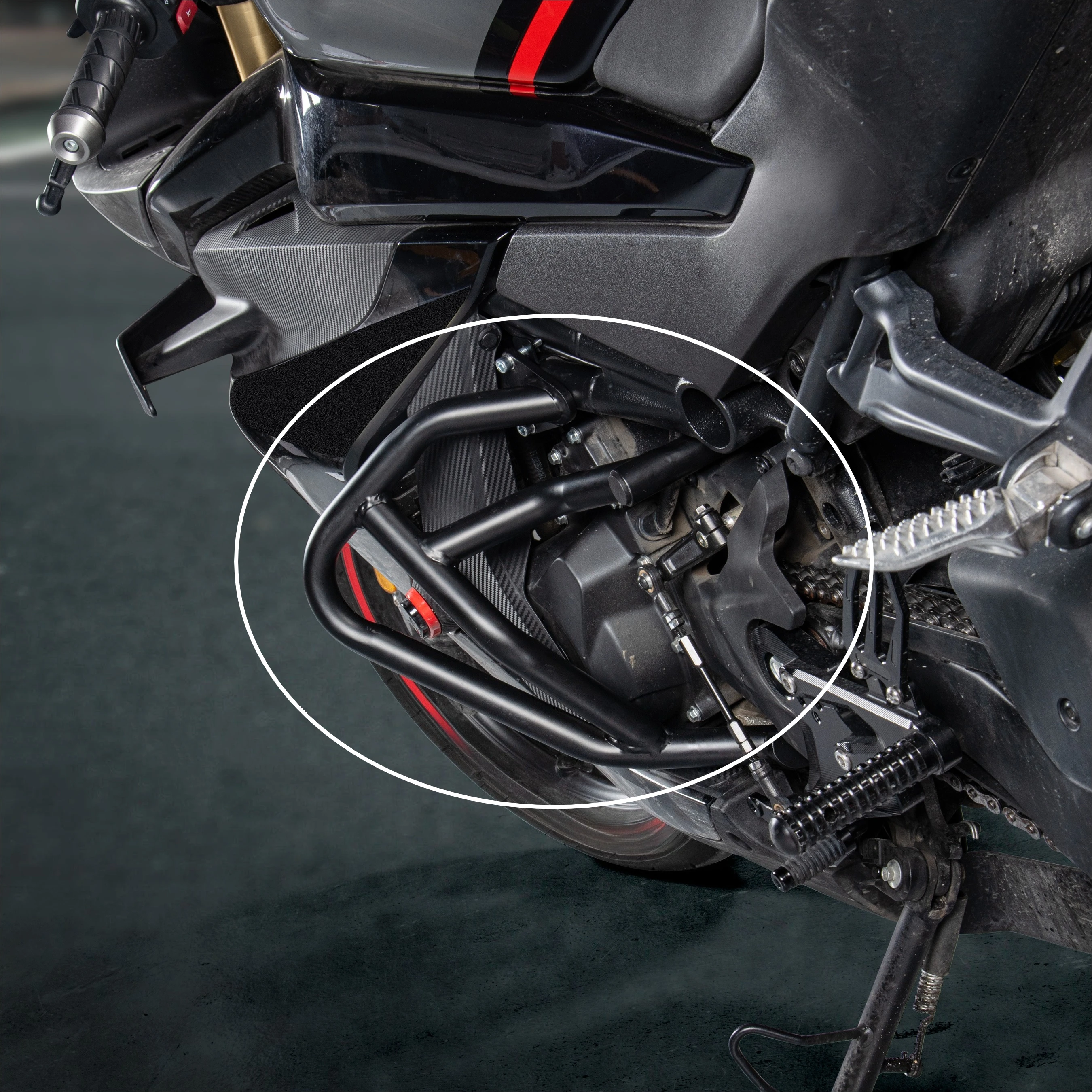 

WOLFLINE Engine Bumper for CFMOTO 450SR Highway Carsh Bars for CF Moto 450 SR Engine Guard Frame Protection Bumper 2022