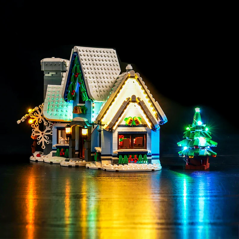 Vonado LED 10293 set is suitable for Santa\'s Visit building blocks (only including lighting accessories)