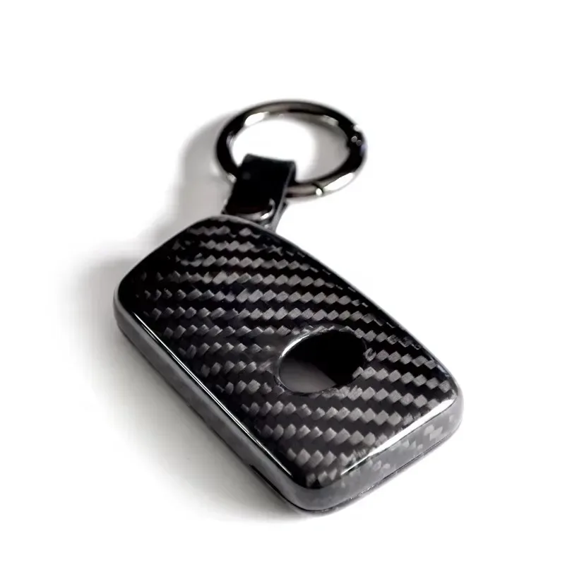 Hot Sale Modified Personality Car Key Exterior Parts Carbon Fiber Buckle Key Cover Suitable for