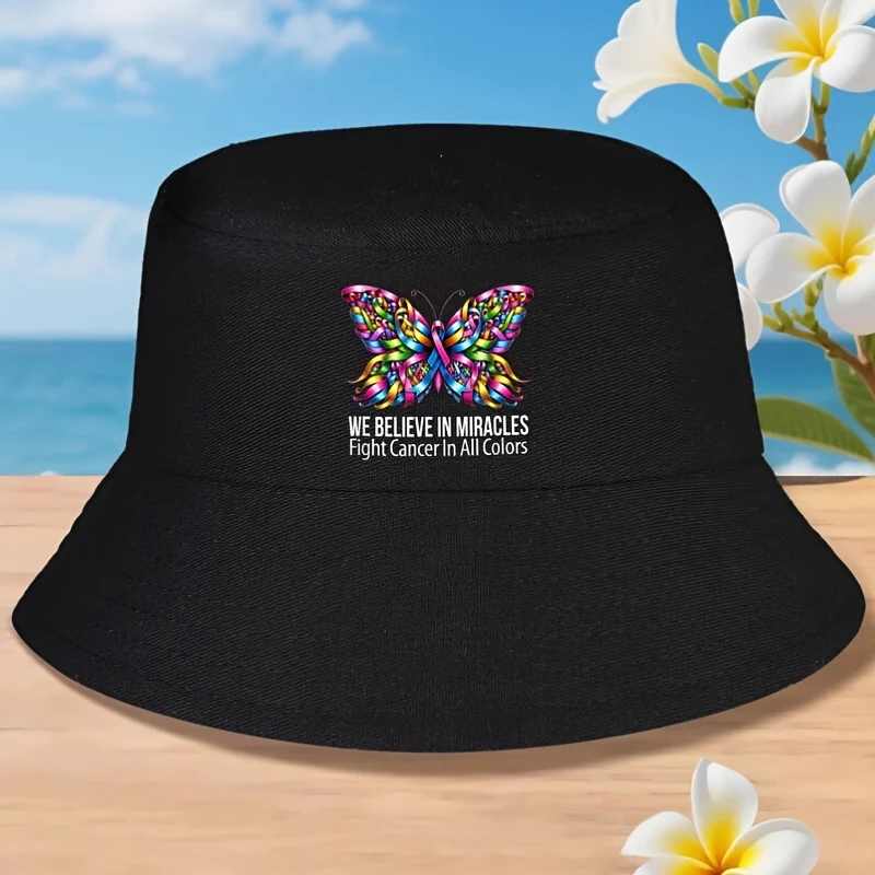Nous croyons aux miracles, nous luttons contre le cancer, chapeau bob unisexe pour hommes, chapeau bob rétro ajusté