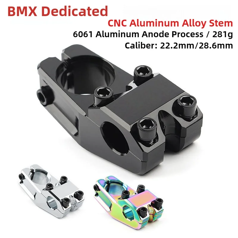 

BMX Stem Aluminum Alloy CNC 22.2mm 28.6mm Ultralight Double-Sided Bicycle Handlebar Stem Bicycle Accessories
