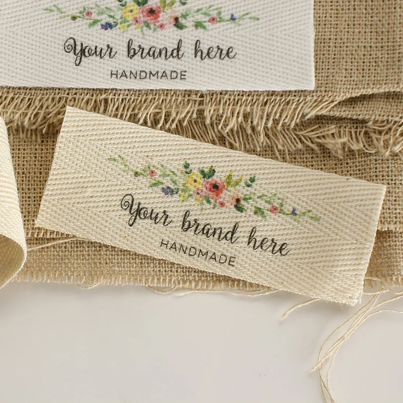 Personalized Wedding Labels,Custom Twill Labels,Free Shipping,Labels for Clothes,Sewing Accessories, Folding ,25x70mm, Xw5561