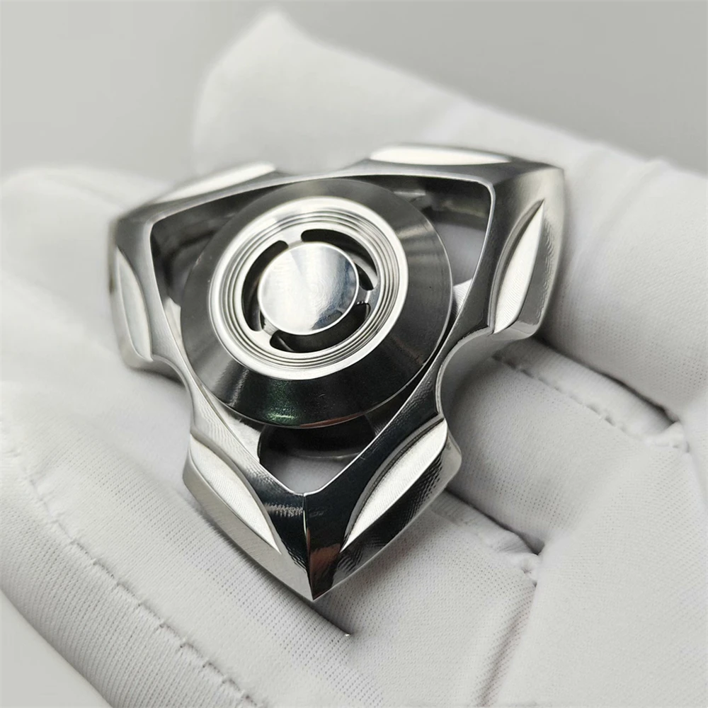 Rensai Rvs EDC Fidget Spinner Anti Stress Speelgoed Fidget Slider ADHD Angst Relief Zintuiglijke Focus Fidgeting Speelgoed