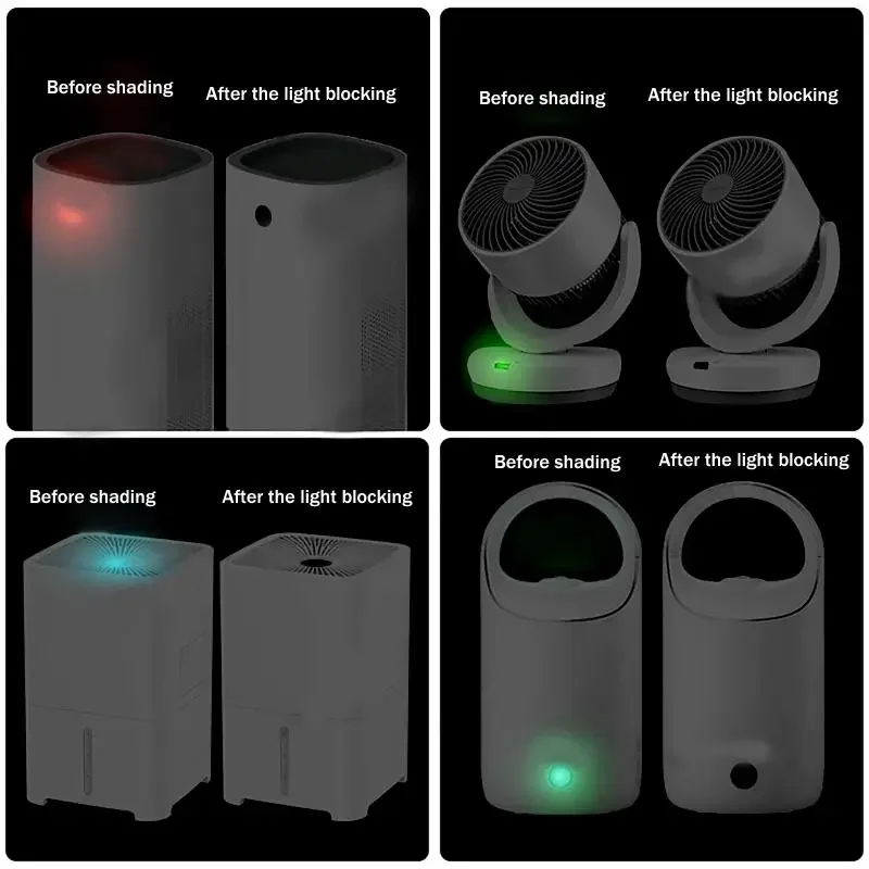 100pcs Black Light-Blocking Stickers For VR Glasses AI Intelligent Glasser Record Video Shading Sticker Privacy Stickers