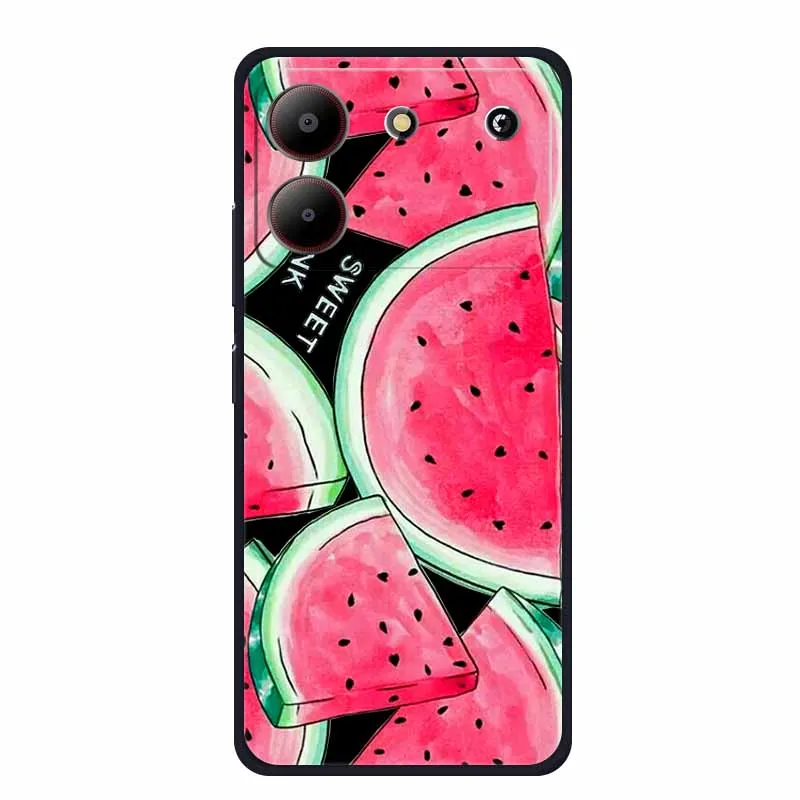 For ZTE Blade A54 Case Cute Cartoon Cat Black Silicone Soft Phone Case For ZTE Blade A54 4G Back Cover Case A 54 6.6\