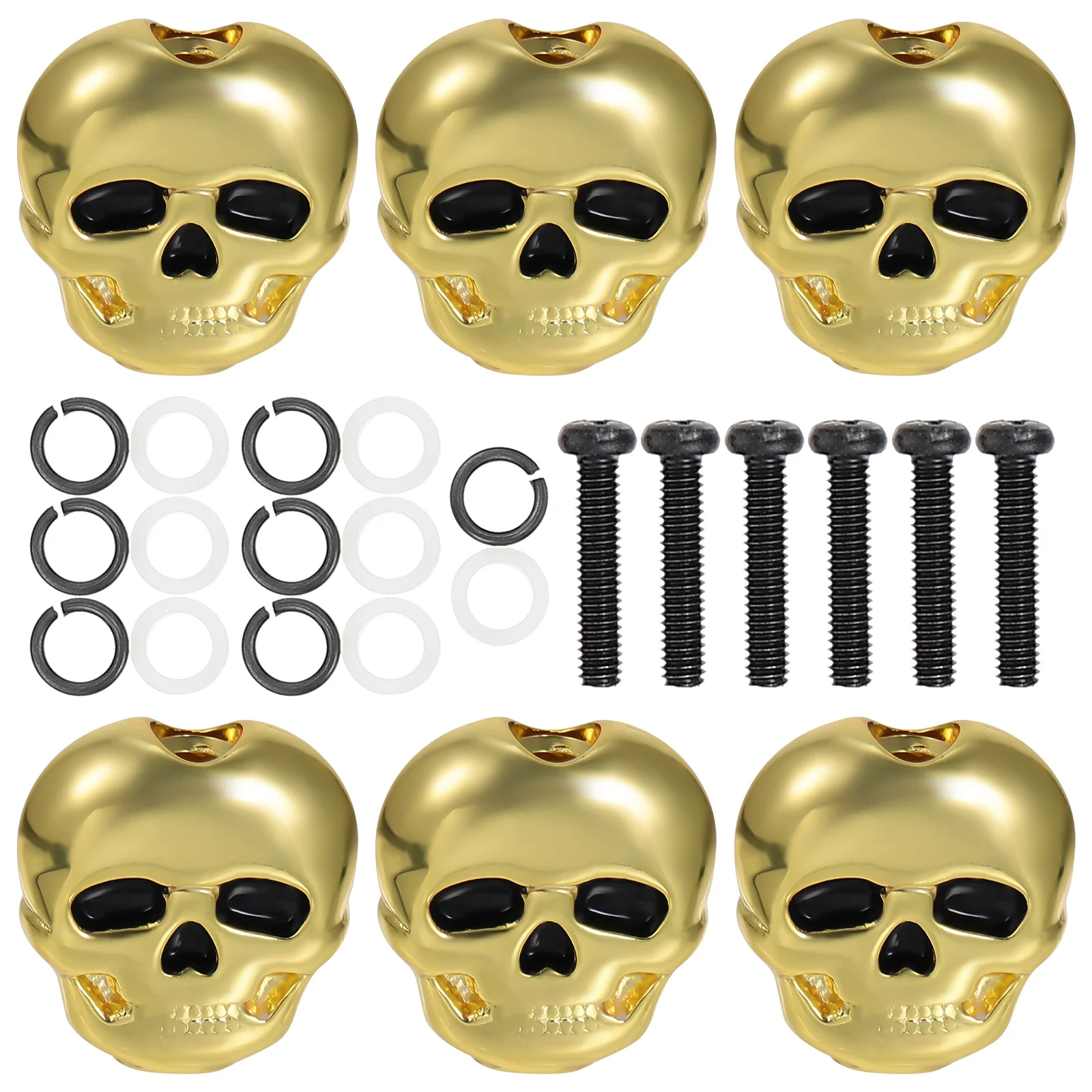 

6Pcs Guitar Tuning Keys Sturdy Trustworthy Multi Job Tool Guitar Parts Essential Upgrade for Broken Tuning Pegs