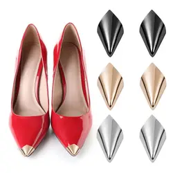 Metal High Heels Tip Cap High Quality Women Shoe Pointed Protector Colored Anti Wear Shoe Clips Elegant Shoe Repair Accessories