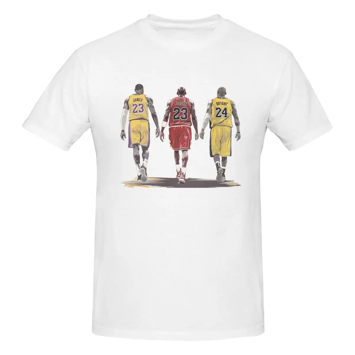 Hot Sale Michael-Jordan Kobe-Bryant Lebron-James T-shirt High Quality Cotton Men T-shirts Tops