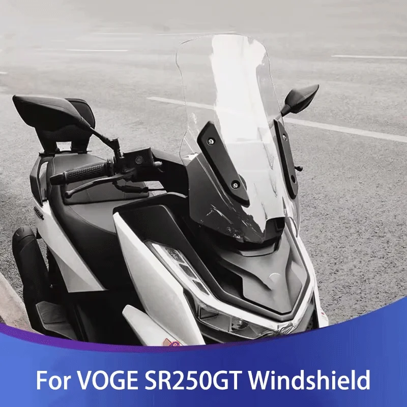 

For VOGE SR250GT Motorcycle Competition Windshield Modification 2024 Sr250gt Sports Windshield Accessories Thickened Deflector