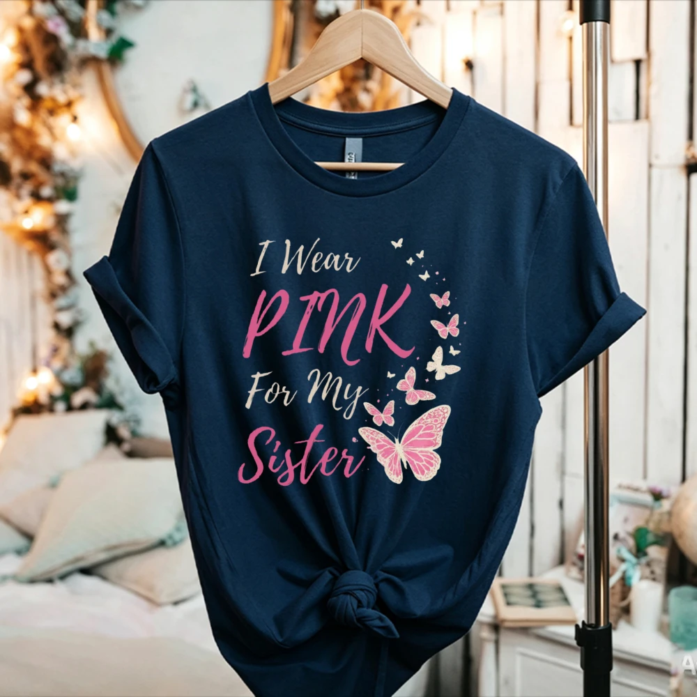 Women Support The Fighters Admire Survivors Pink Ribbon T Shirt Breast Cancer Awareness Short Sleeve Casual Cotton Graphic Tops