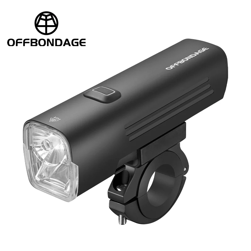 OFFBONDAGE Bicycle Light IPX6 Waterproof Bike Light Type-C Rechargeable LED Headlight Aluminum Ultralight Flashlight HYL1000