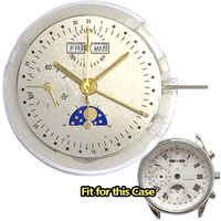 7751 chronograph 7750 movement mechanical watch calendar 2 time zones GMT watch movement mechanical Moon phase