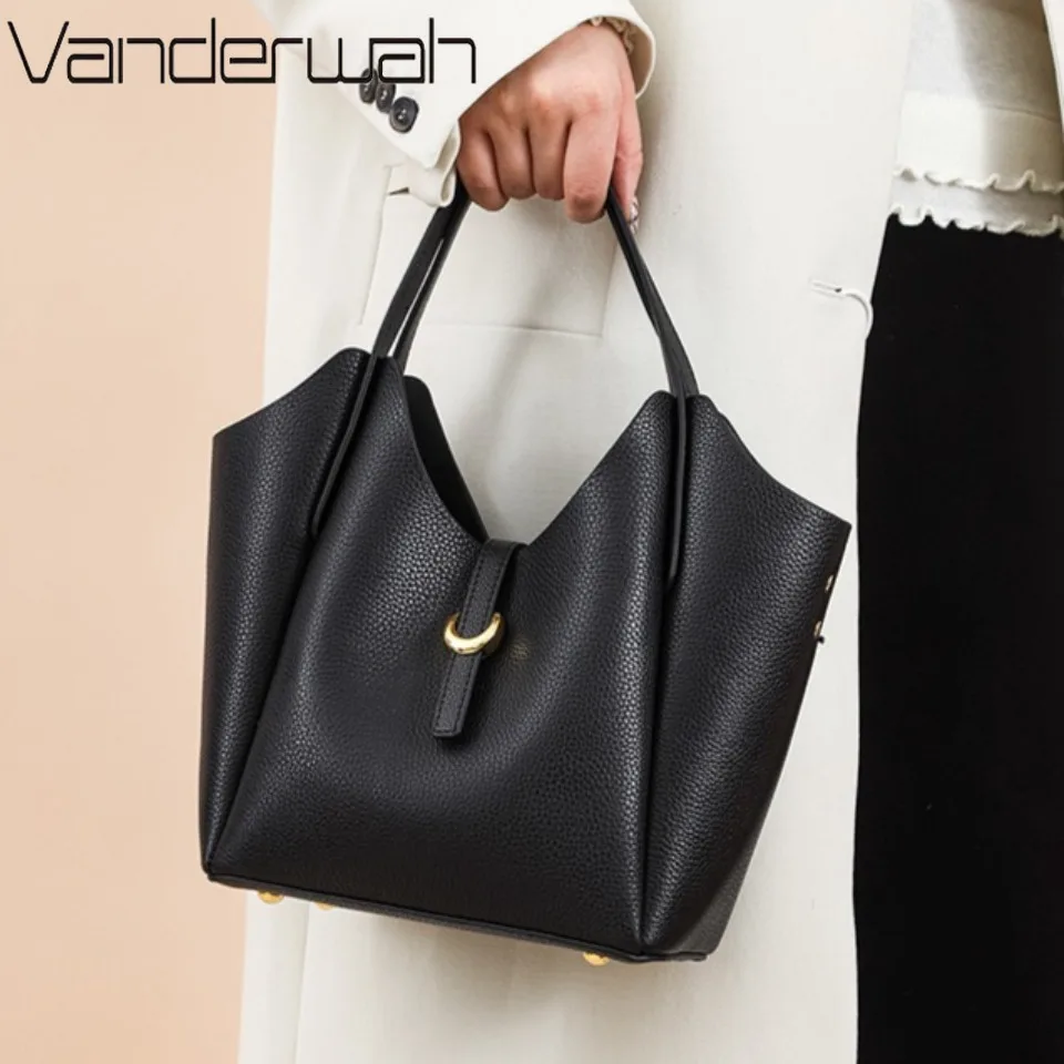 

100% Genuine Cow Leather Luxury Handbags Women Bags Designer Top Quality 3 Layers Ladies Crossbody Shoulder Hand Bags for Women