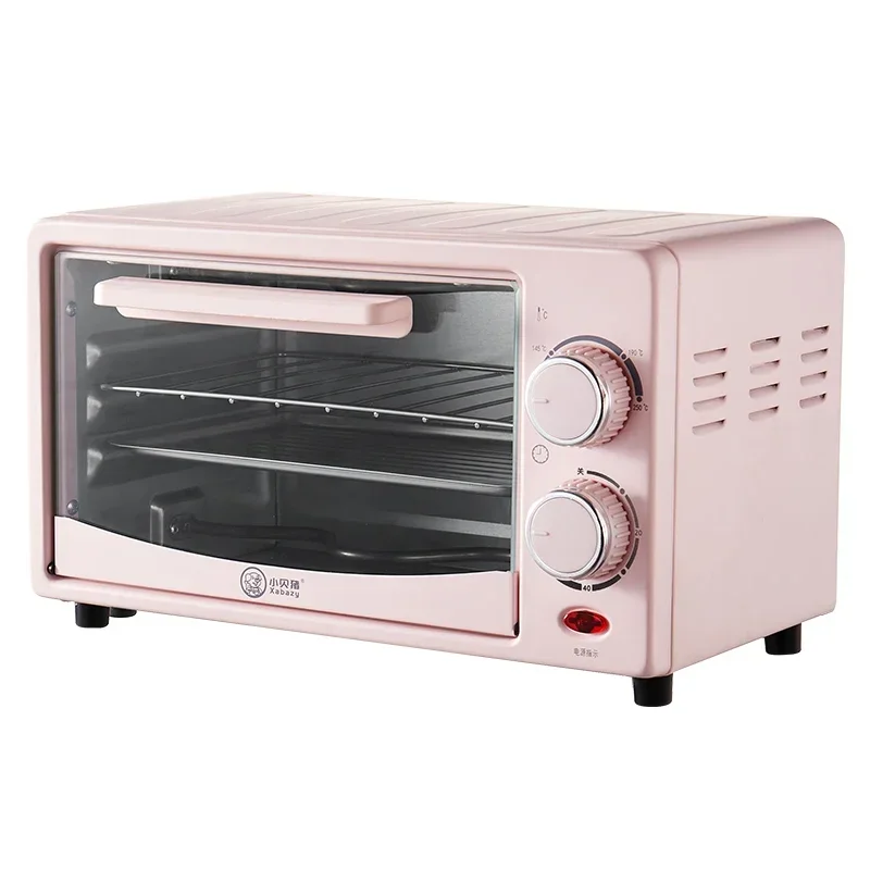 12L Mini Electric Oven, Compact Baking Oven for Home Use, SpaceSaving Toaster, Quick Heat Oven, Countertop Baking Appliance,