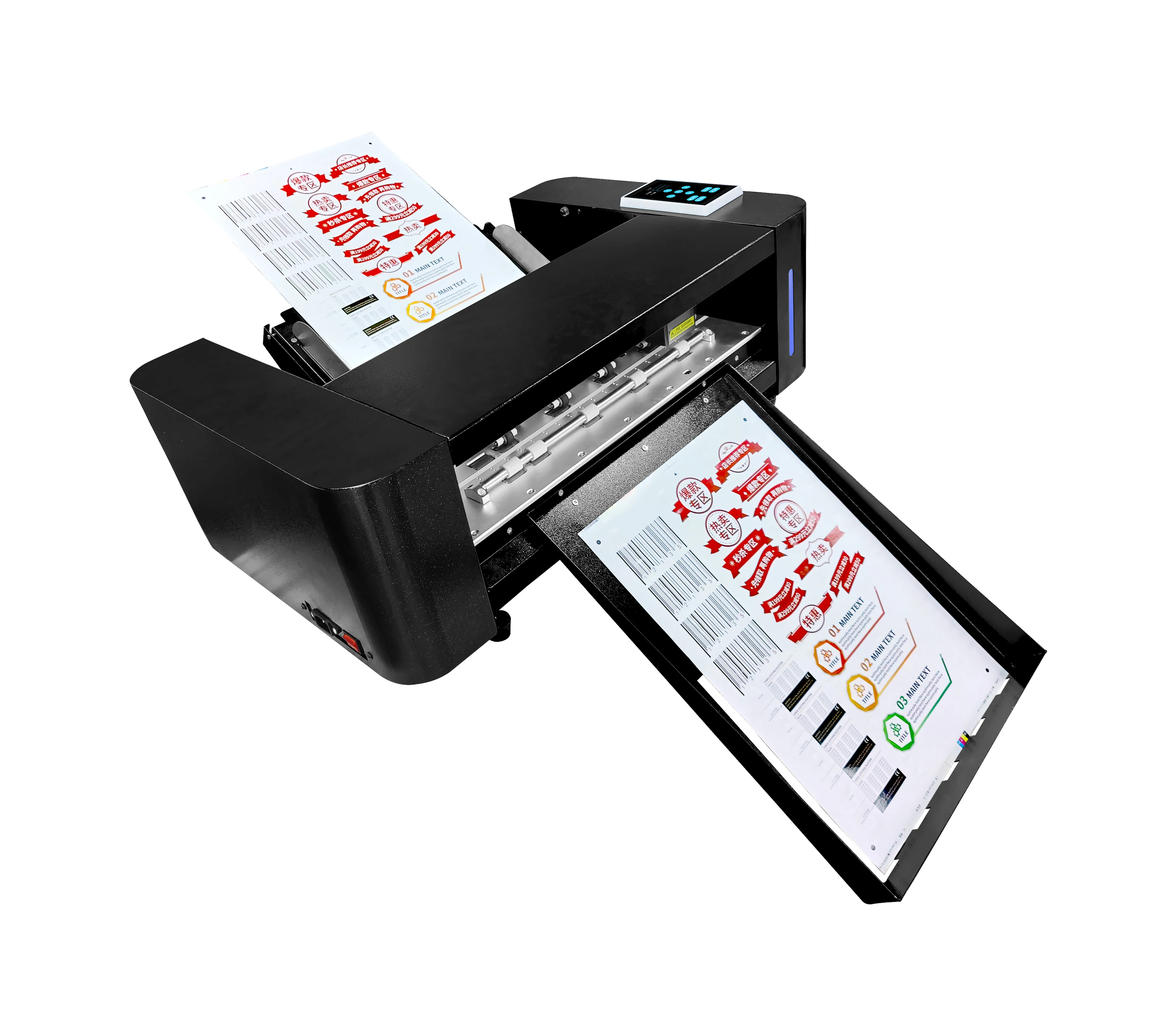 

A3+ Size Servo Motor High Speed Auto-Feeding Die Cutting Machine Multi Sheet Label Cutter Plotter
