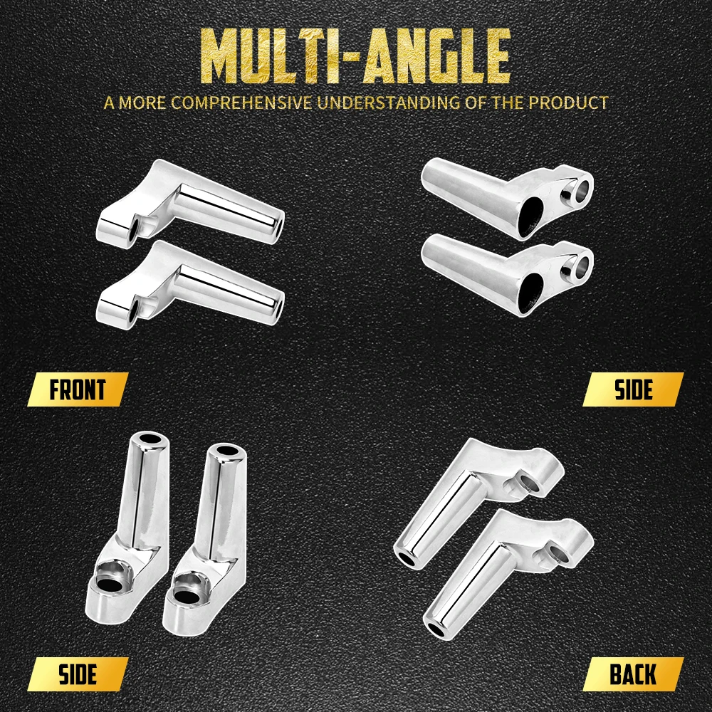 Motorcycle Front Directional Turn Signal Bracket Relocation For Harley Dyna Super Glide FXDB  Sportster XL 883 XL1200 1988-Up