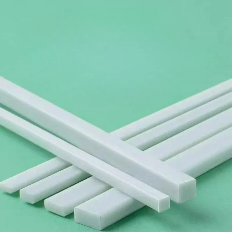 Weiße, quadratische Glasfaserstange, Länge 500 mm, Breite 1–30 mm, GFK-Verstrebungsstreifen für Plattformen, elektrische Isolierung, chemische Anwendungen – Detail 2