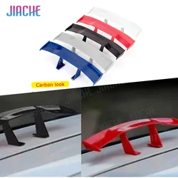 Auto Hinten Mini Spoiler Flügel Motorrad Kleine Modell Canard Schwanz Winglet ABS Carbon Look Für BMW Für VW Für Audi Für Universal Auto