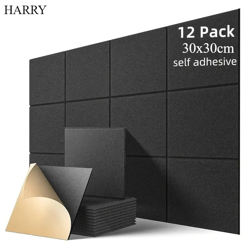 Felt Sound Absorbing Board Self Adhesive Polyester Foam Block Noise Reduction Wall Decoration of Family and Office Background