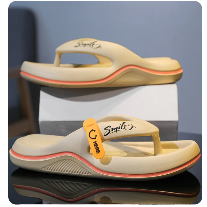 

Summer Men's Sandal Shoes EVA Indoor Non-slip Slippers Outdoor Beach Couple Casual Shoes Platform Soft Sole Flip Flops for Men
