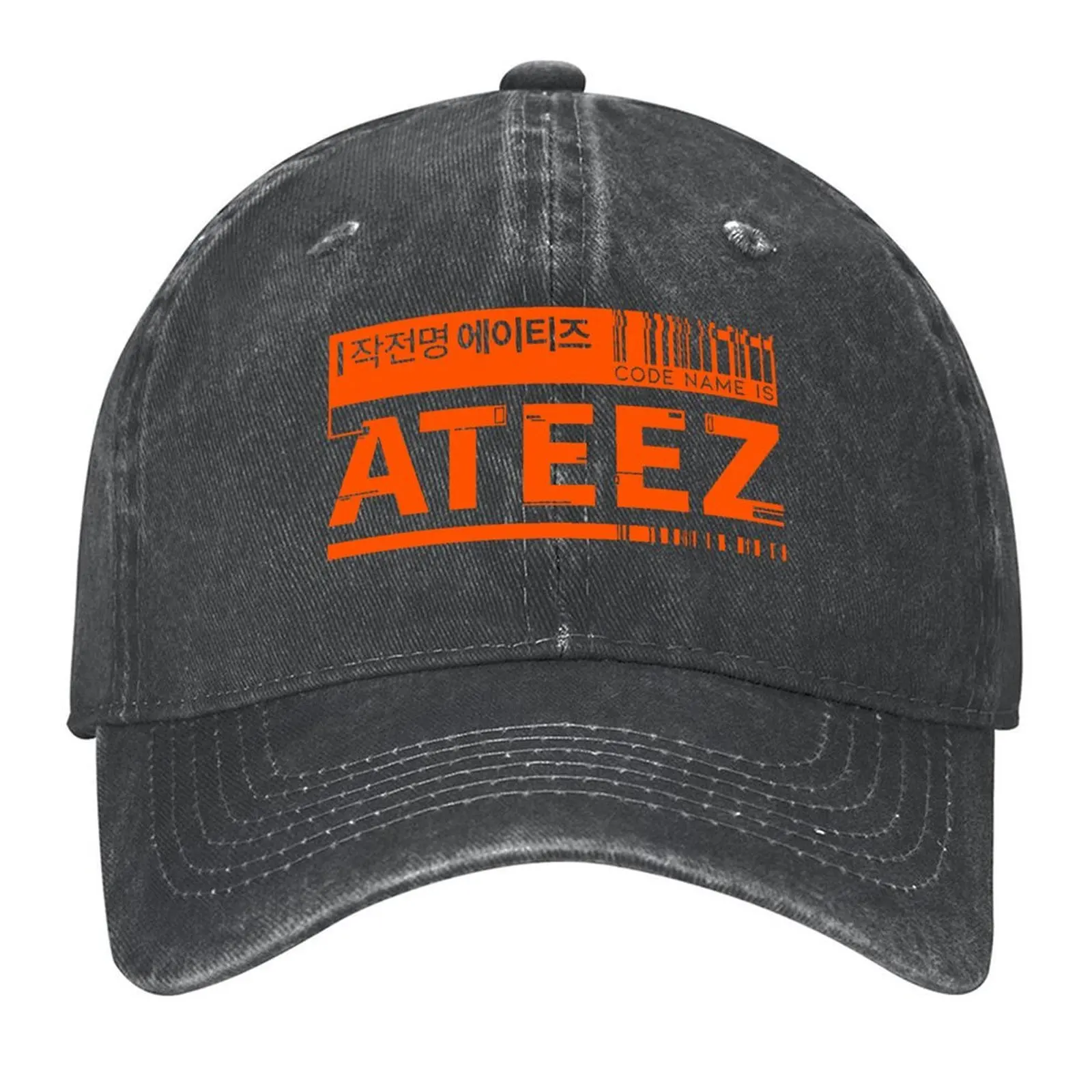 

Orange CODE ATEEZ Baseball Cap Hat men custom caps Hat Luxury Brand black Hats For Men Women's