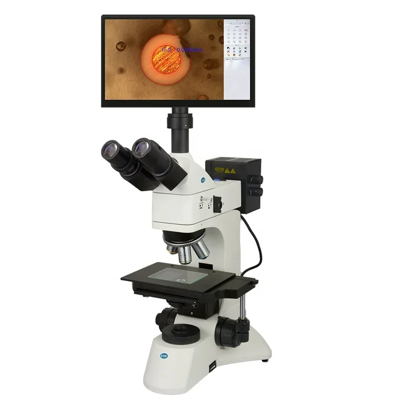 50X-1000x intergrated LCD screen multilple function industrial measuring metallurgical microscope