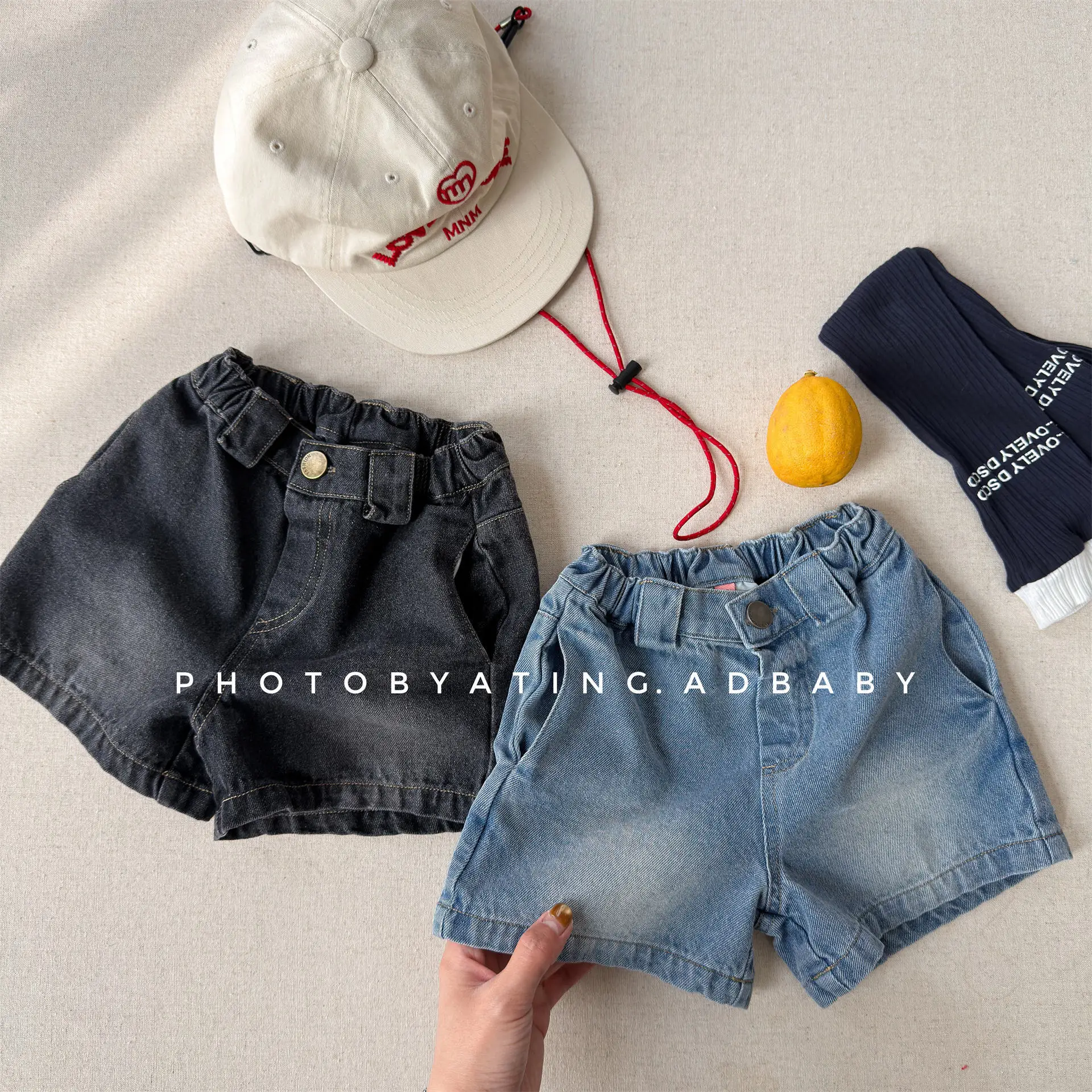 

2026 Summer New Children Denim Shorts Baby Boy Solid Shorts Girls Jeans Shorts Fashion Toddler Casual Pants Kids Clothes