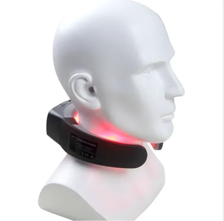 

Горячая распродажа Groothandel Hals Xoeling Apparaat Led Rood Blauw Licht Smart Neck Massager