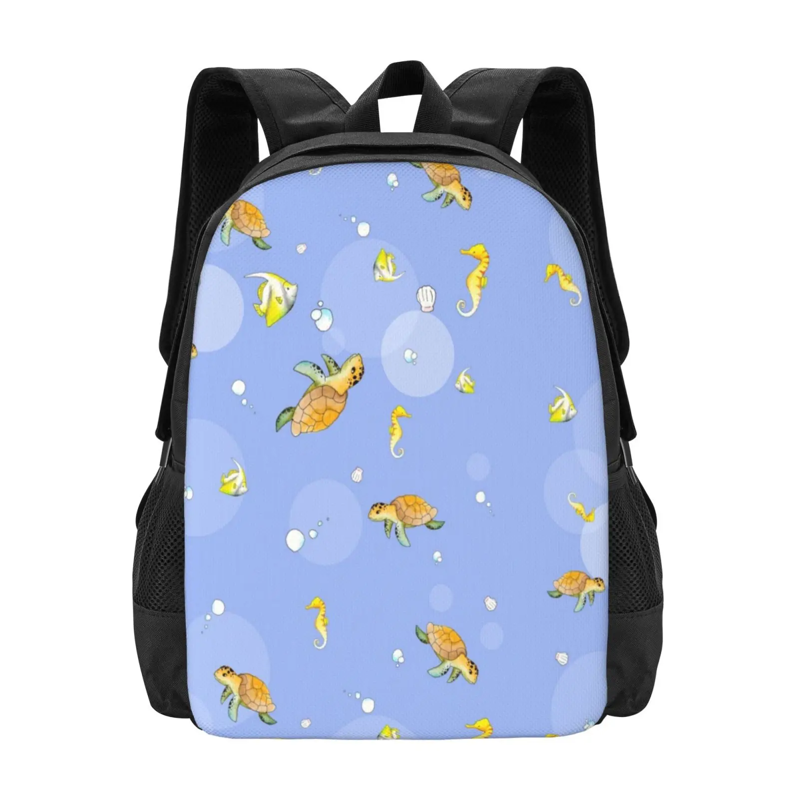 Underwater World Hot Sale Schoolbag Backpack Fashion Bags Sea Turtle Water Children Shellfish Blow Blubberblasen Bubbles