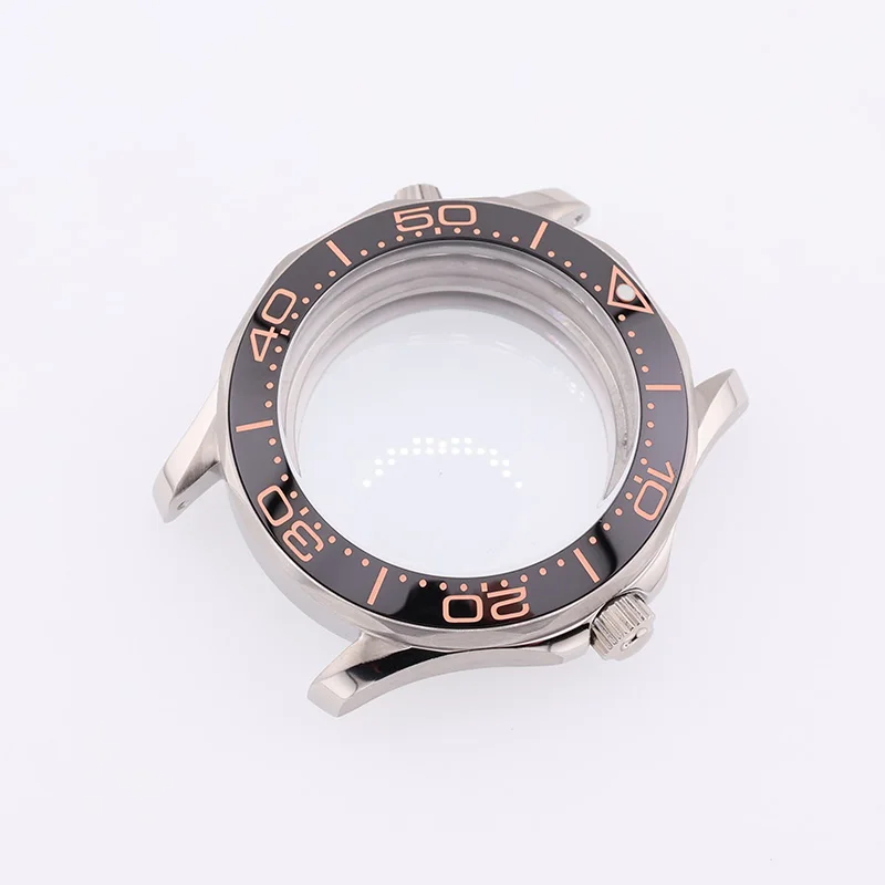 Custodia meccanica Seamaster 300M argento 42mm per parti di ricambio per orologio subacqueo Seiko Mod Modification NH35 NH36