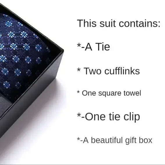 Men's Tie Six-piece Set Gift Box Group Tie Business Dress Wedding Tie