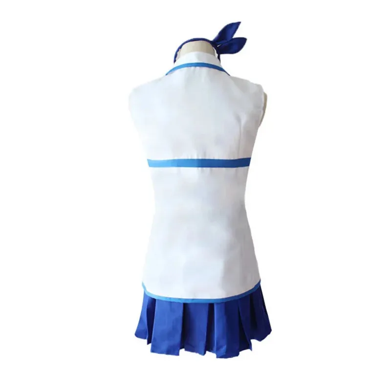 

2025 New Anime FAIRY TAIL Lucy Heartfilia Cosplay Costume Top skirt Hairpin Set Halloween Makeup Party Prop ☆wrl☆