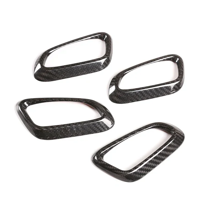 

For Porsche 718 911 2012-2019 Real Carbon Fiber Car Seat Adjuster Button Frame Cover Trim Interior Car Accessories