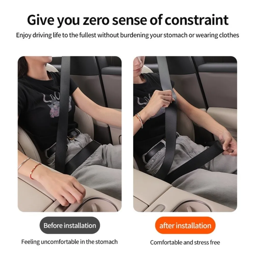 Pregnant Womens Comfort Seat Belt Positioner Clip Adjustable Car Seat Car Seat Belt Lock Clamp Limiter for Driver