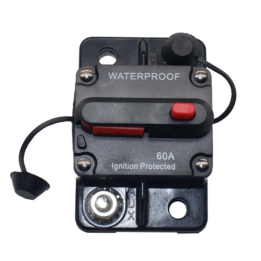 40A 50A 60A 70A 80A 100A 150A 200A 250A 300A  Marine Solar Truck Car Audio Inline Automotive Circuit Breaker